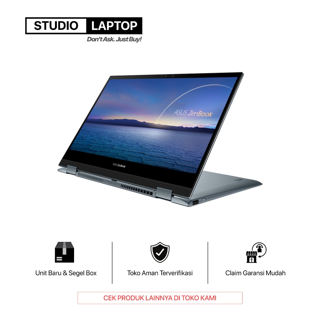 LAPTOP ASUS ZENBOOK FLIP UX363EA CORE i5 1135G7 RAM 8GB 512GB SSD 13 INCH OLED TOUCH 2IN1 WINDOWS 11 OHS
