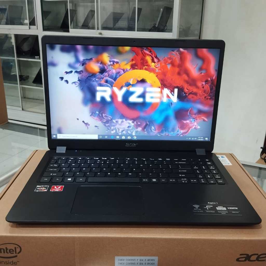 Laptop Acer Aspire 3 A315-42 Ryzen 3 RAM 4GB HDD 1TB bisa tambah SSD 15" Slim Murah