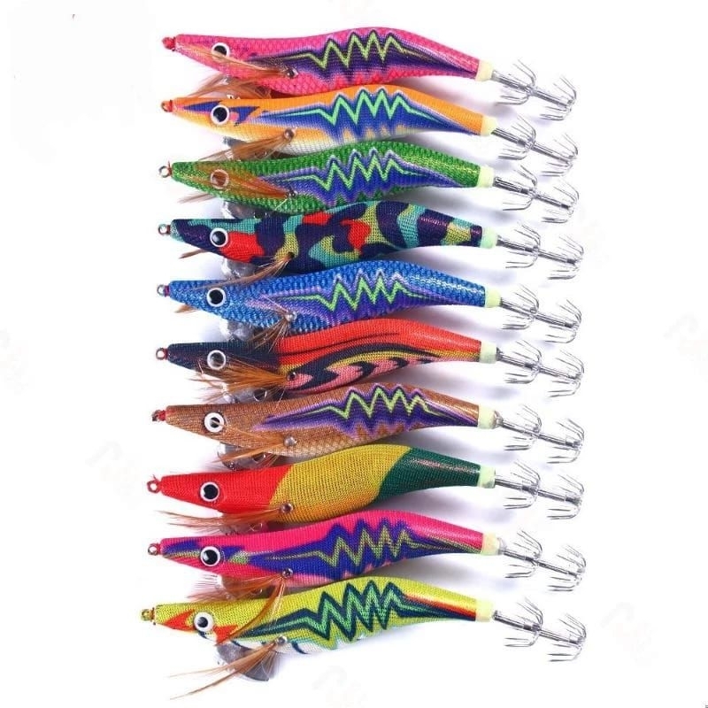 Azhuri Squid Jig Umpan Pancing Cumi 3.0 (rattle & glow) - Egi Jig Kain 3.0 GID Glow In The Dark - Eg