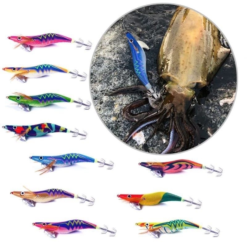 SQUID JIG AZHURRI UMPAN PANCING CUMI 3.0 (RATTLE & GLOW) - EGI JIG KAIN 3.0 GLOW IN THE DARK GID - E