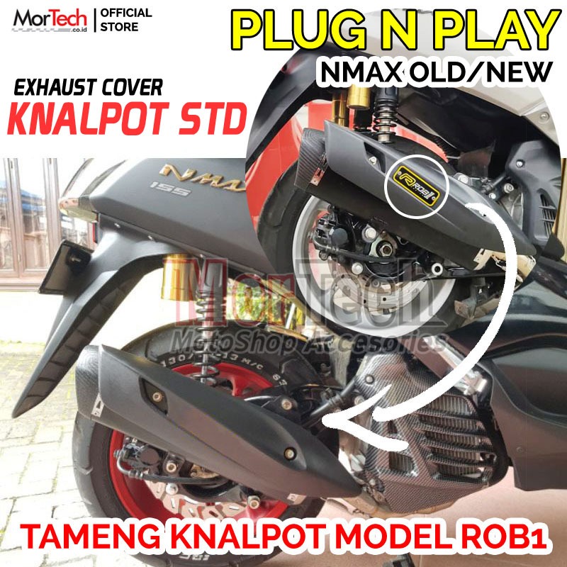Tameng Knalpot Potong Model ROB1 Proliner Slim Nmax Old 2014-2019 Nmax New 2020 Nmax Neo Aerox New C