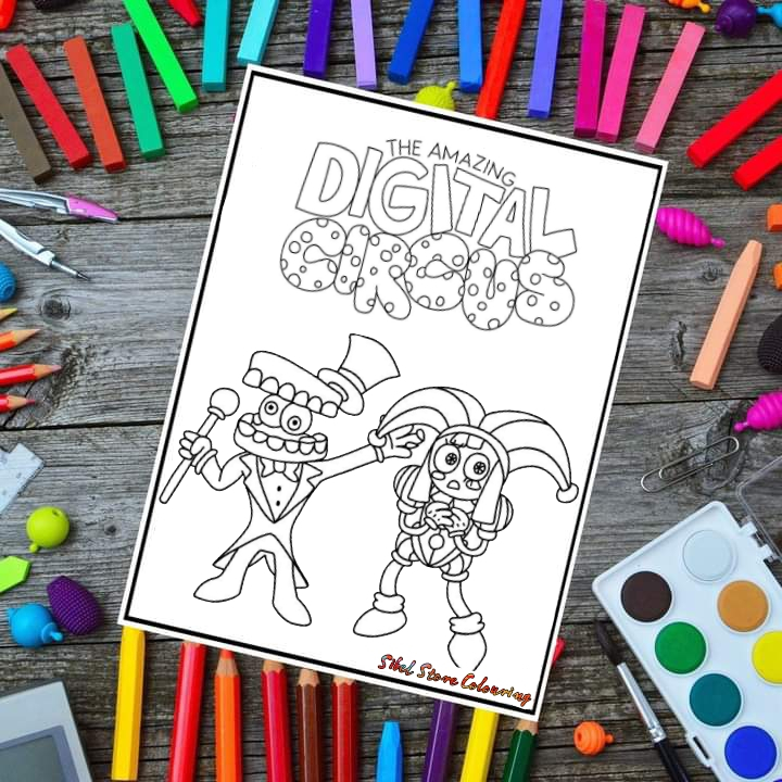 

Kertas Mewarnai Gambar Anak Tema Digital Circus - Kertas Brief Card