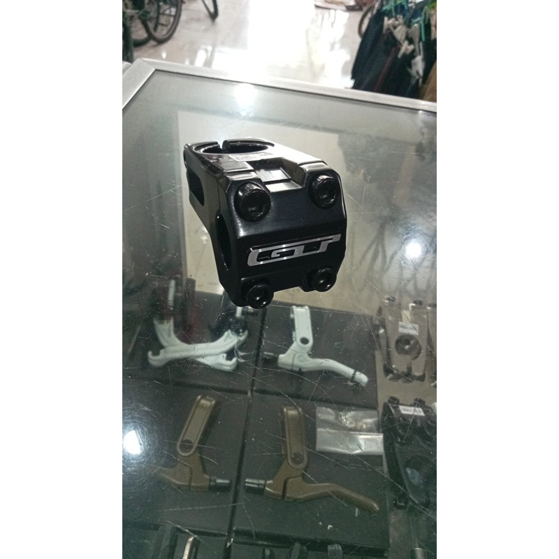 STEM BMX GT HITAM BLACK STANDAR 22.2 28.6 EMBOSS MTB SUNRISE ALLOY SEPEDA