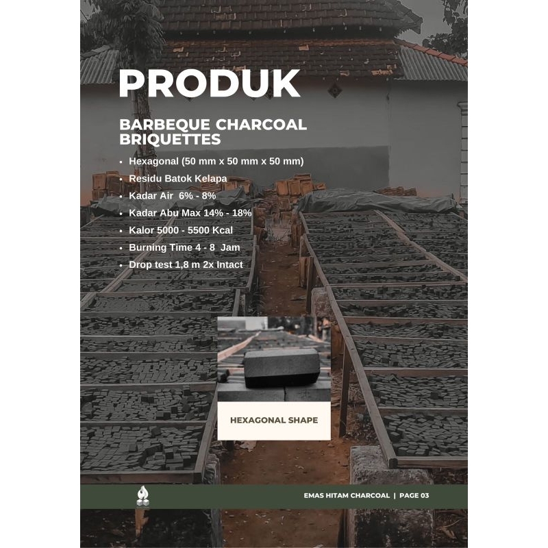 

HEXA BARBEQUE Charcoal Briquettes