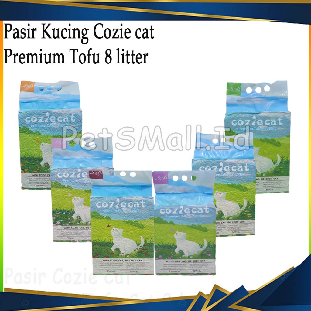 PASIR SOYA TOFU COZIE CAT 8 LITER PASIR KUCING GUMPAL WANGI TOFU SOYA COZIE CAT CAT LITTER 8L