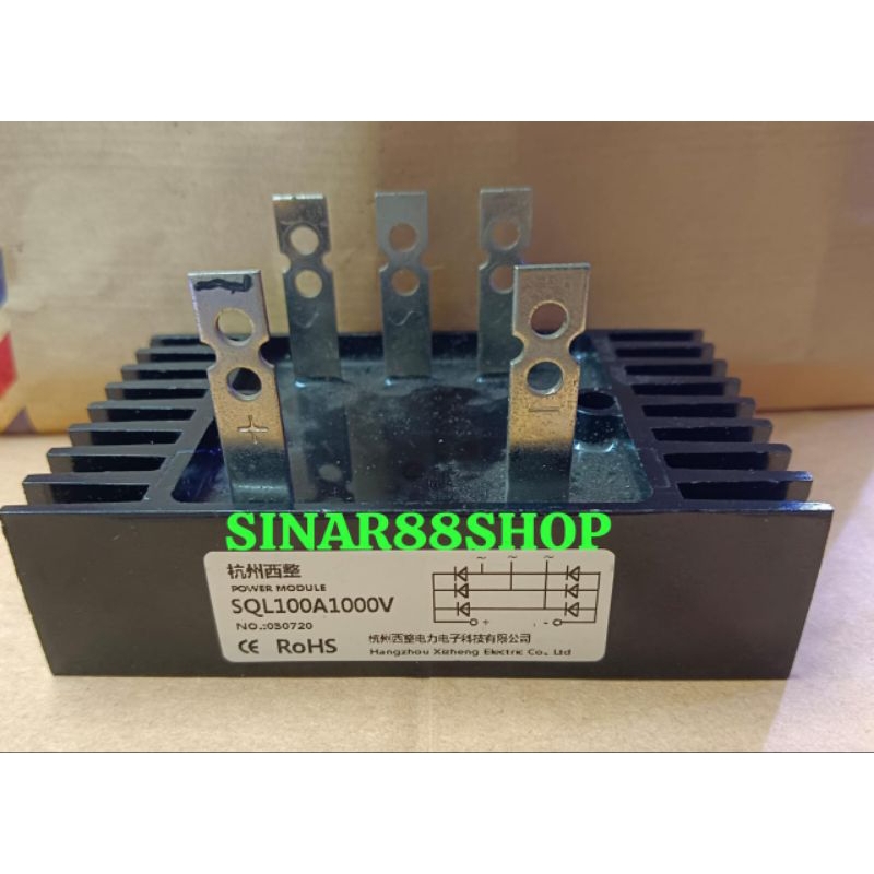 1pcs DIODA 100A1000v 100a 1000v 3phase 3 phase KIPROK KAKI 5 / 5 PIN
