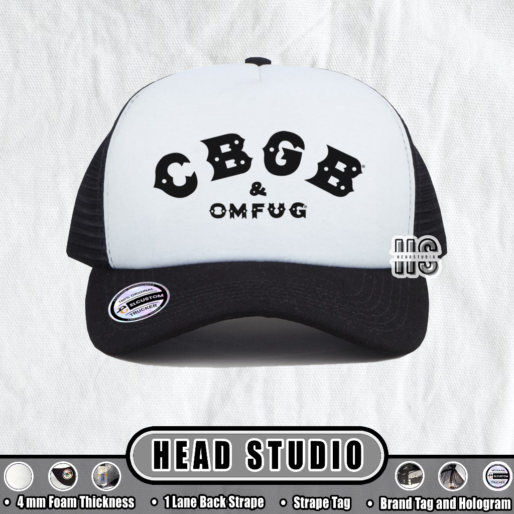 CBGB | Trucker Hat Best Seller | Topi Pria | Topi | Trucker | Topi Band | Baseball | Band | Topi Jar