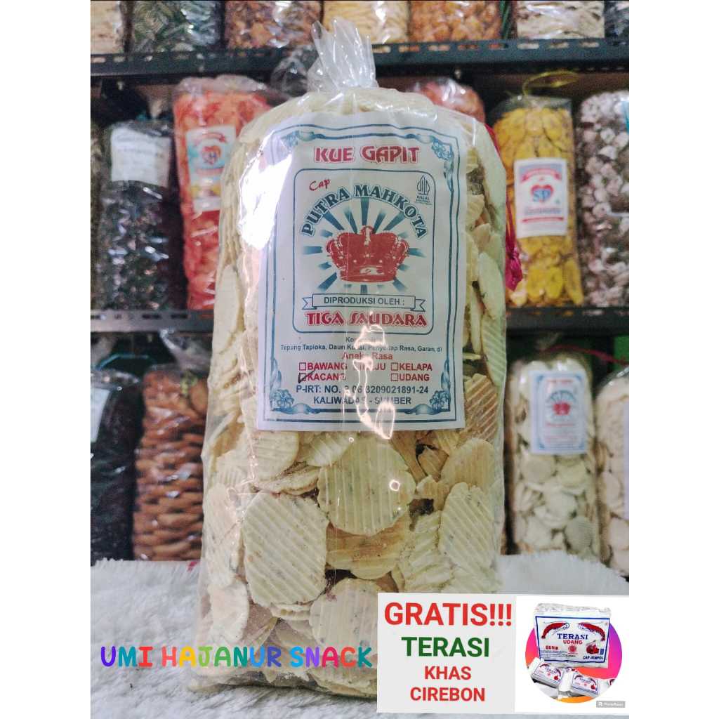 

(GRATIS TERASI) CEMILAN ANEKA RASA//500GRAM KERIPIK GAPIT SIMPRING RASA KACANG