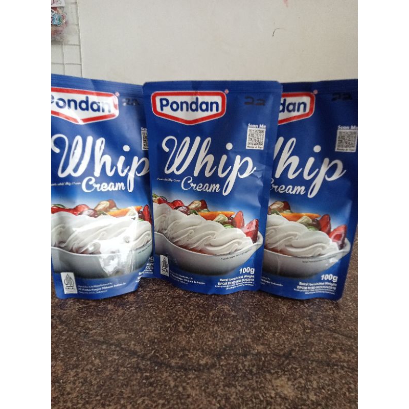 

pondan whip cream