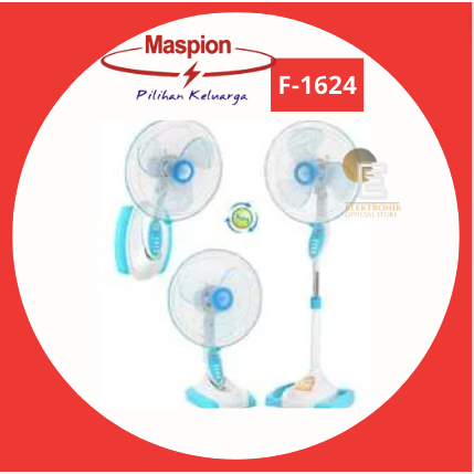 MASPION KIPAS ANGIN  F 1624  16 Inch (3 in 1)  STAND FAN MASPION/F1624/F-1624/F 1624 S/1624S/KIPAS A