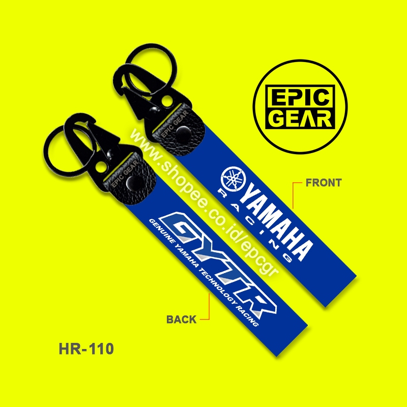 HIGH QUALITY GANTUNGAN KUNCI GENUINE YAMAHA RACING TECHNOLOGY PREMIUM LOGO GYTR KEY CHAIN HOLDER GRA