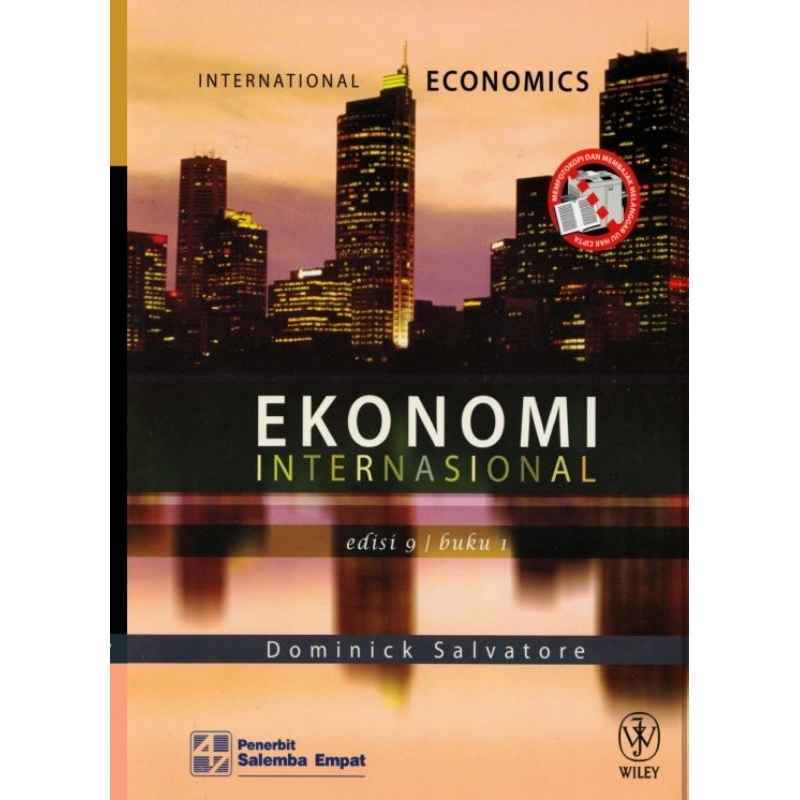 

Ekonomi Internasional edisi 9 buku 1 by Dominick Salvatore