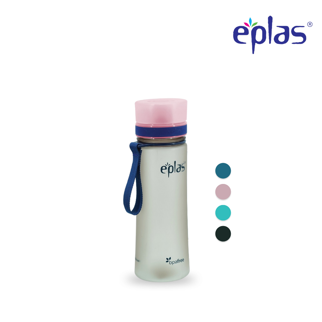 EPLAS Botol Minum Premium 500ml Water Bottle With Handle, Groovy Matte Body, Water Tumbler, Botol Air, EGHC-500