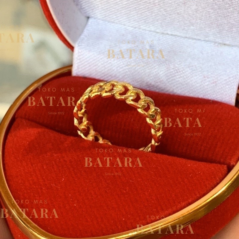 Cincin Rantai Emas 99% 3.3 gr