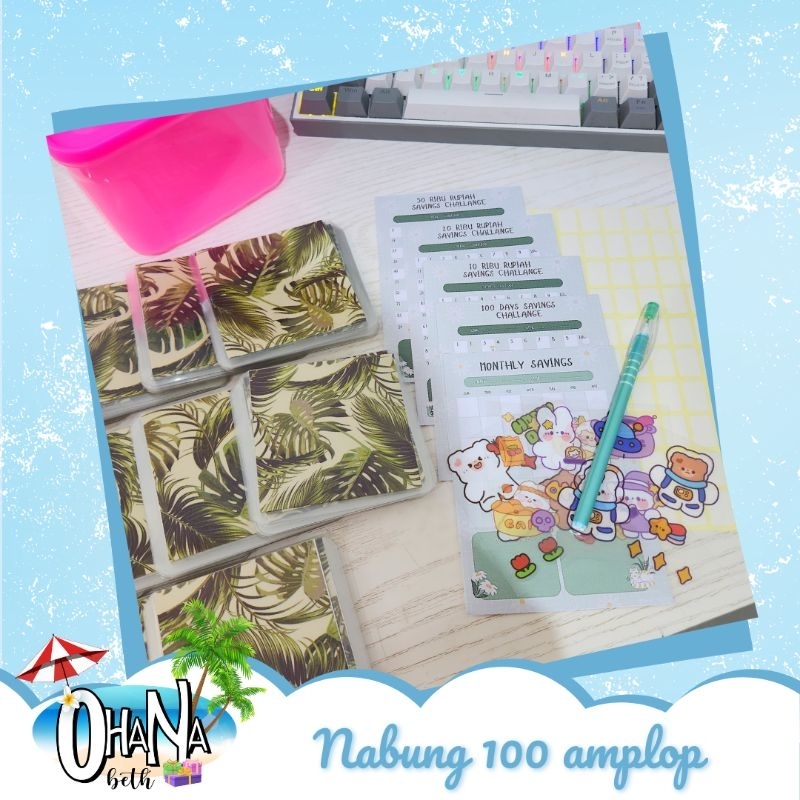 100 ENVELOPES BOX AMPLOP NABUNG CHALLENGE TANTANGAN MENABUNG 100 AMPLOP MENABUNG