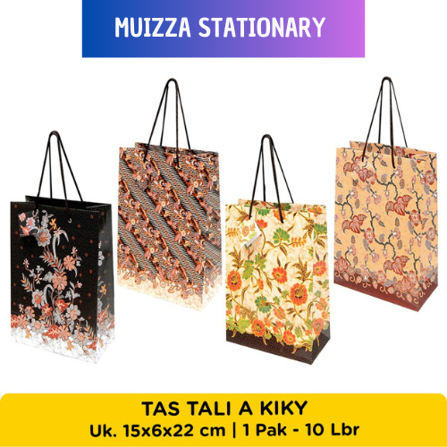 

KIKY Tas Tali A Batik Hologram (Uk. 22 x 15 x 6 cm) - 1 Pack = 10 Pcs - FancyAnak-anak