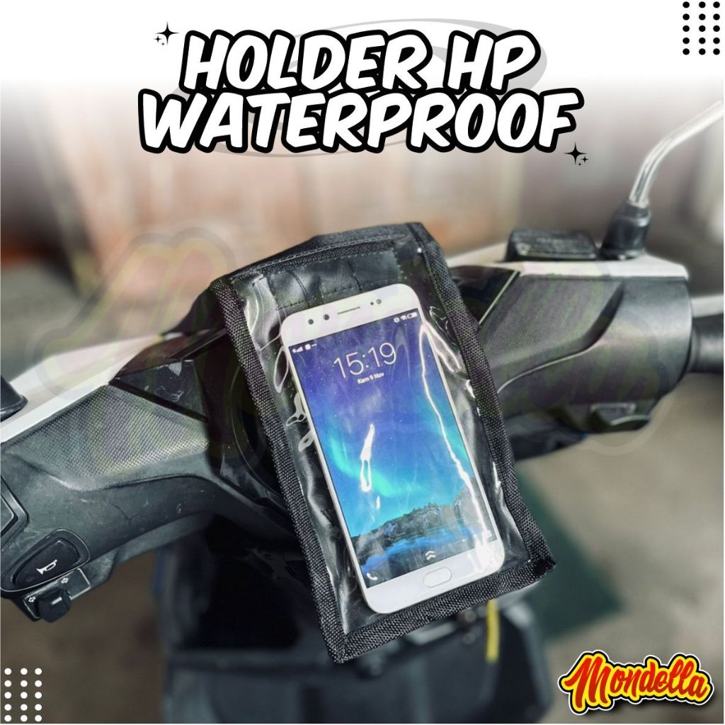 Tas Holder Motor Tas Hp Waterproof Di Stang Motor Sling Bag Hp Sarung Pelindung Ponsel Hape Untuk Oj