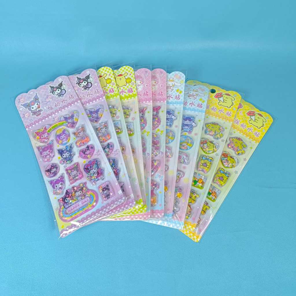 

Stiker SANRIO MELODY KUROMI CINNAMOROL POMPURIN viral sticker 3d timbul air