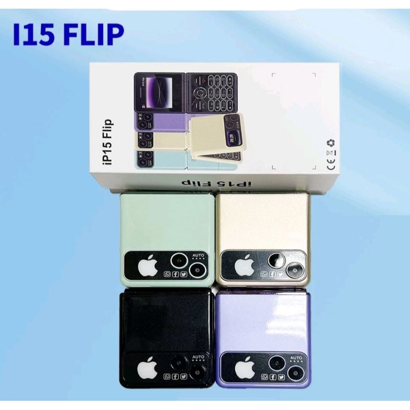 Hp flip iP15 handphone jadul dual sim original bergaransi