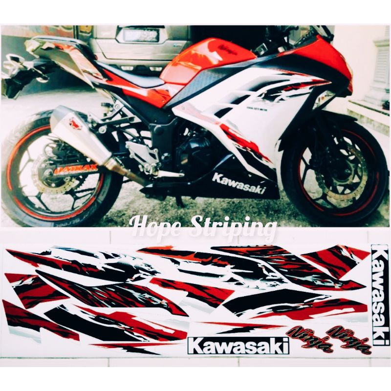 Striping Ninja 250 Fi Special Edition Merah Putih