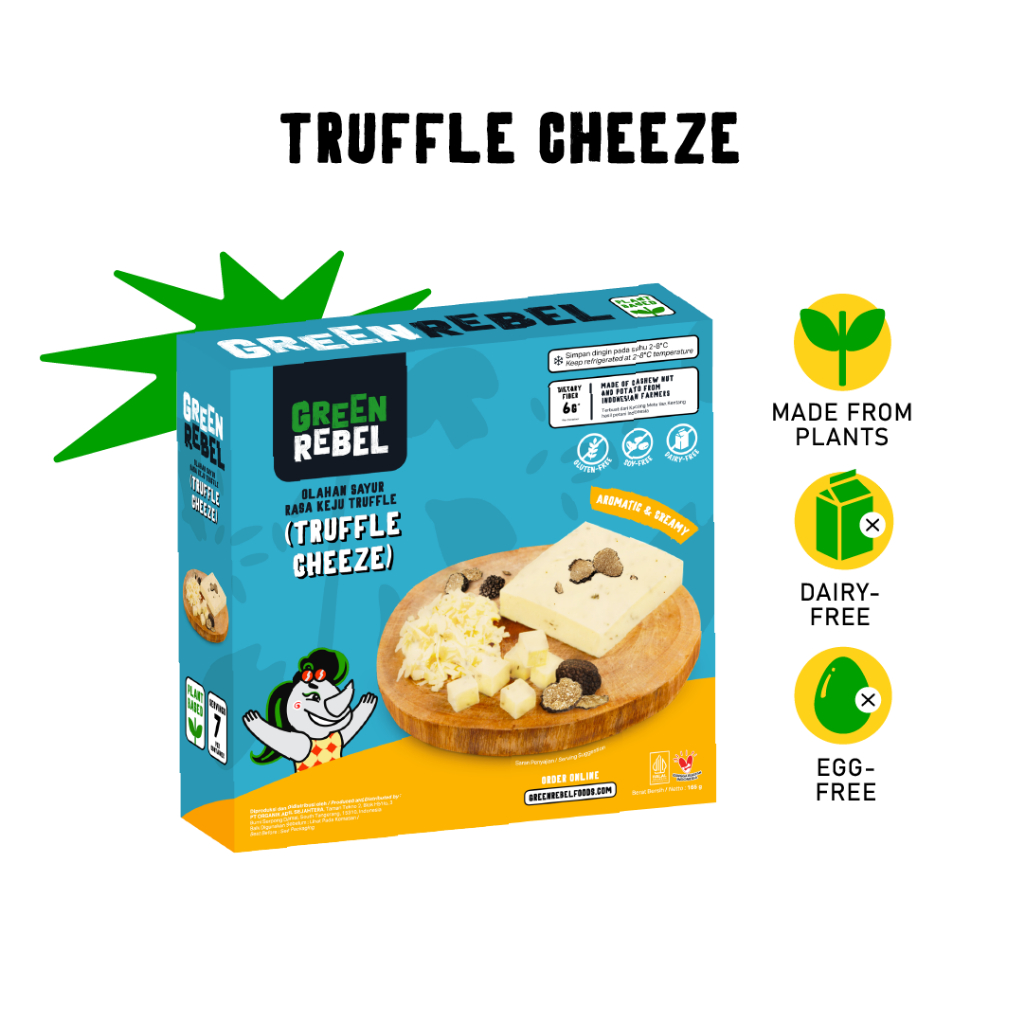 

Green Rebel Truffle Cheeze | Keju Truffle Nabati | 200gr