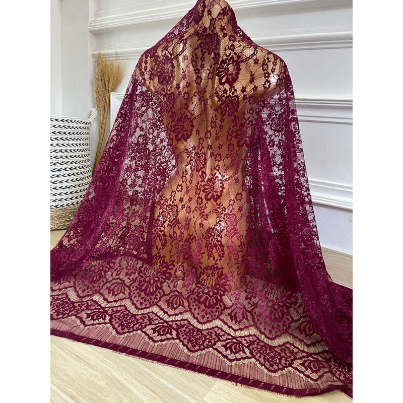 kain kebaya metalik glossy premium