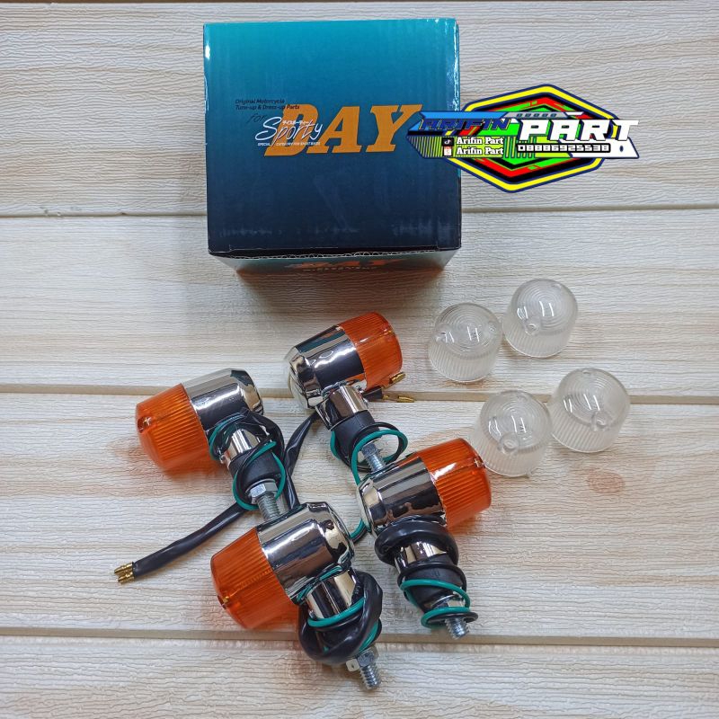 SEIN PALU BULAT RITING PALU KOTAK KACA HITAM SMOKE MIKA HITAM SMOKE MERK DAY