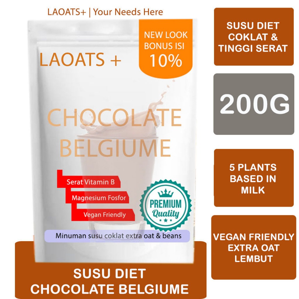 

Susu Bubuk Coklat Laoats Chocolate Belgiume (200G)