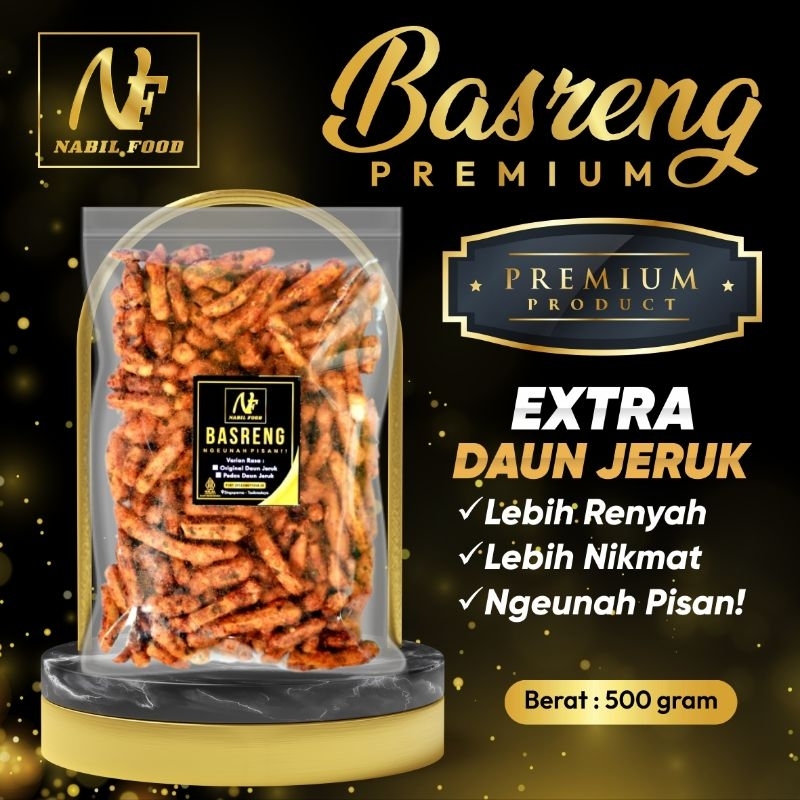 

BASRENG DAUN JERUK 500gram / BASO GORENG / BASRENG KERING CABE ASLI / BASRENG PEDAS