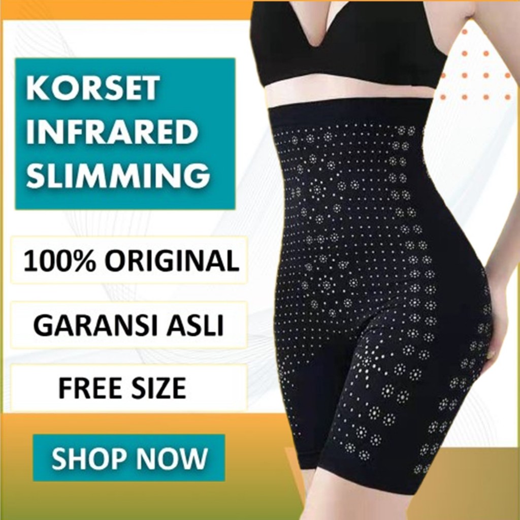 Korset celana infrared 3 in 1 korset pelangsing paha bokong tubuh wanita