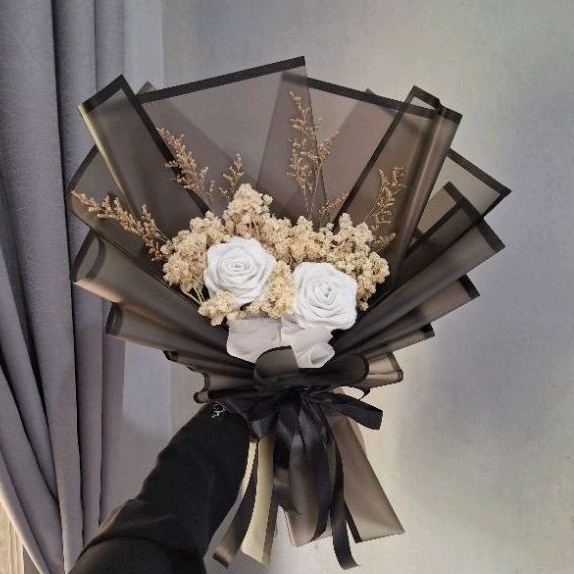 

[COD] ELHERMA Buket rustic hitam cowo cewe wisuda ulang tahun