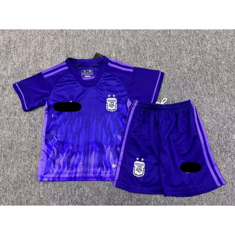 JERSEY BOLA ANAK ARGENTINA AWAY KIDS GRADE ORI IMPORT 2022 2023