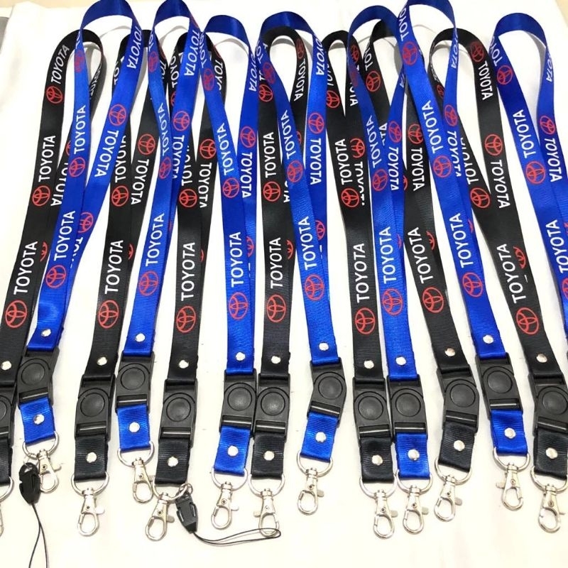 

TOYOTA lanyard tali gantungan id card paket lengkap full colour 2 sisi