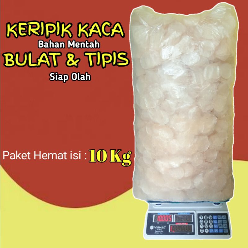

Keripik Kaca kiloan Mentah isi 10Kg (Paket Usaha) Harga Pabrik Termurah