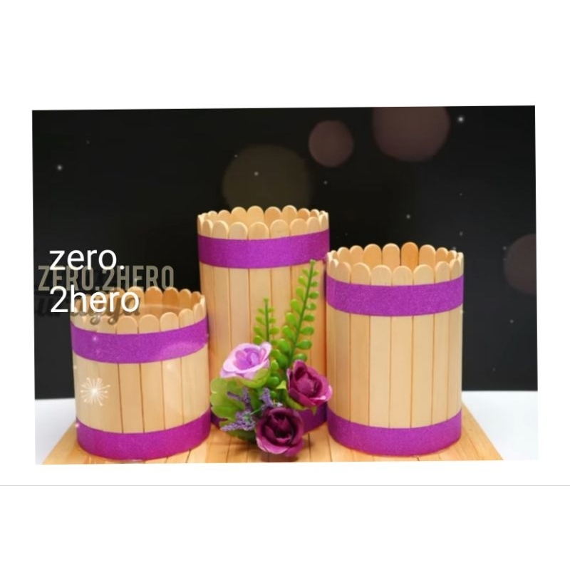 PRAKARYA || KERAJINAN STIK ES CREAM || TEMPAT PENSIL STIK ES CREAM