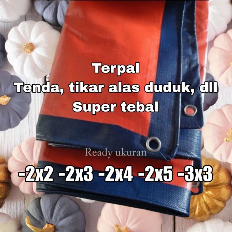 Terpal A12 Super tebal 2x2 2x3 2x4 3x3 tenda tikar korea alas duduk