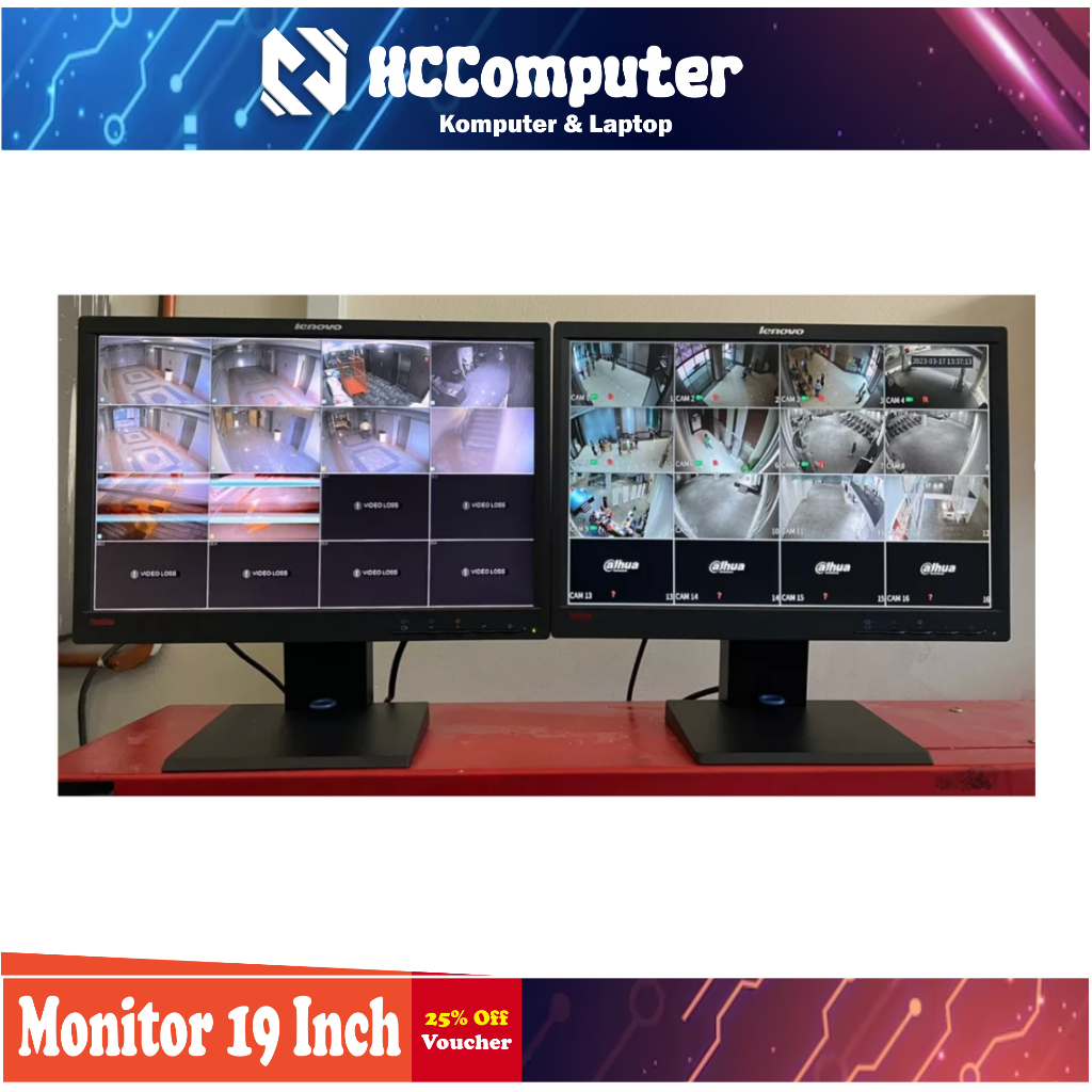 MONITOR LCD 19 INCH ORIGINAL PALING MURAH DAN BERGARANSI MONITOR PC KOMPUTER