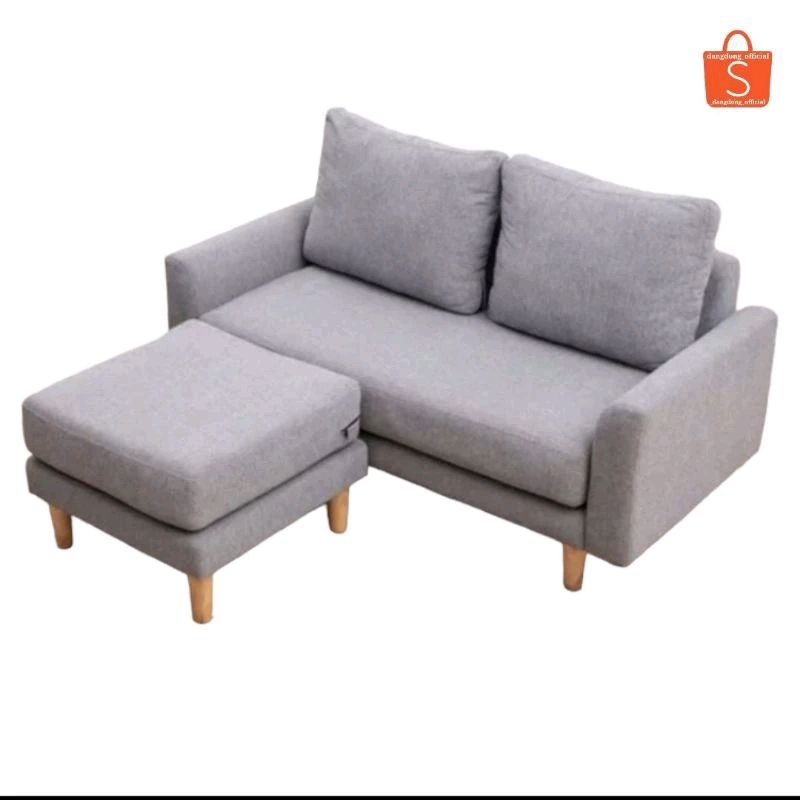 Sofa loveseat - sofa L puff - Sofa Kayu Jati Solid