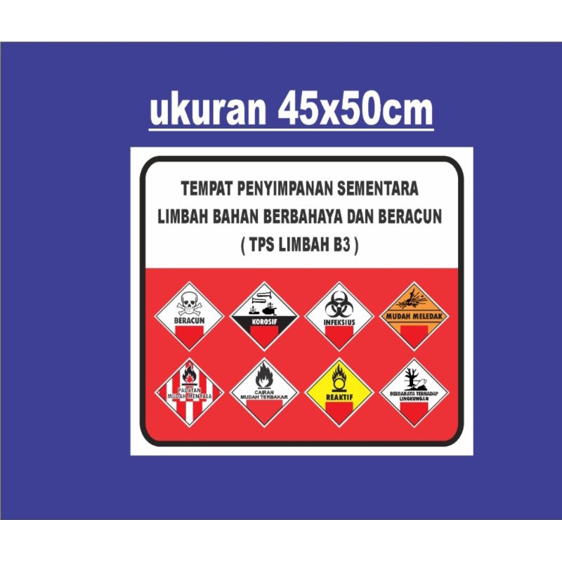 stiker limbah B3 besar
