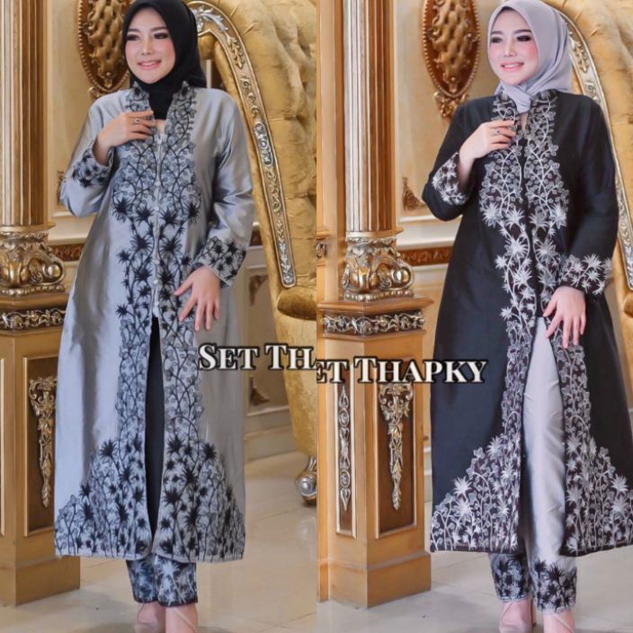 Best Seller KEBAYA ORIGINAL//SET CELANA TAPKI//SETELAN CELANA GANGGA//SERAGAMAN KELUARGA//BAJU PESTA