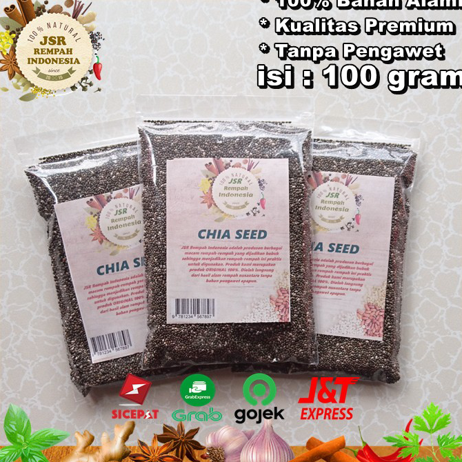 

Terlaku.../ CHIA SEED MEXICO ORGANIC ASLI ISI 100 GRAM KUALITAS PREMIUM JSR REMPAH