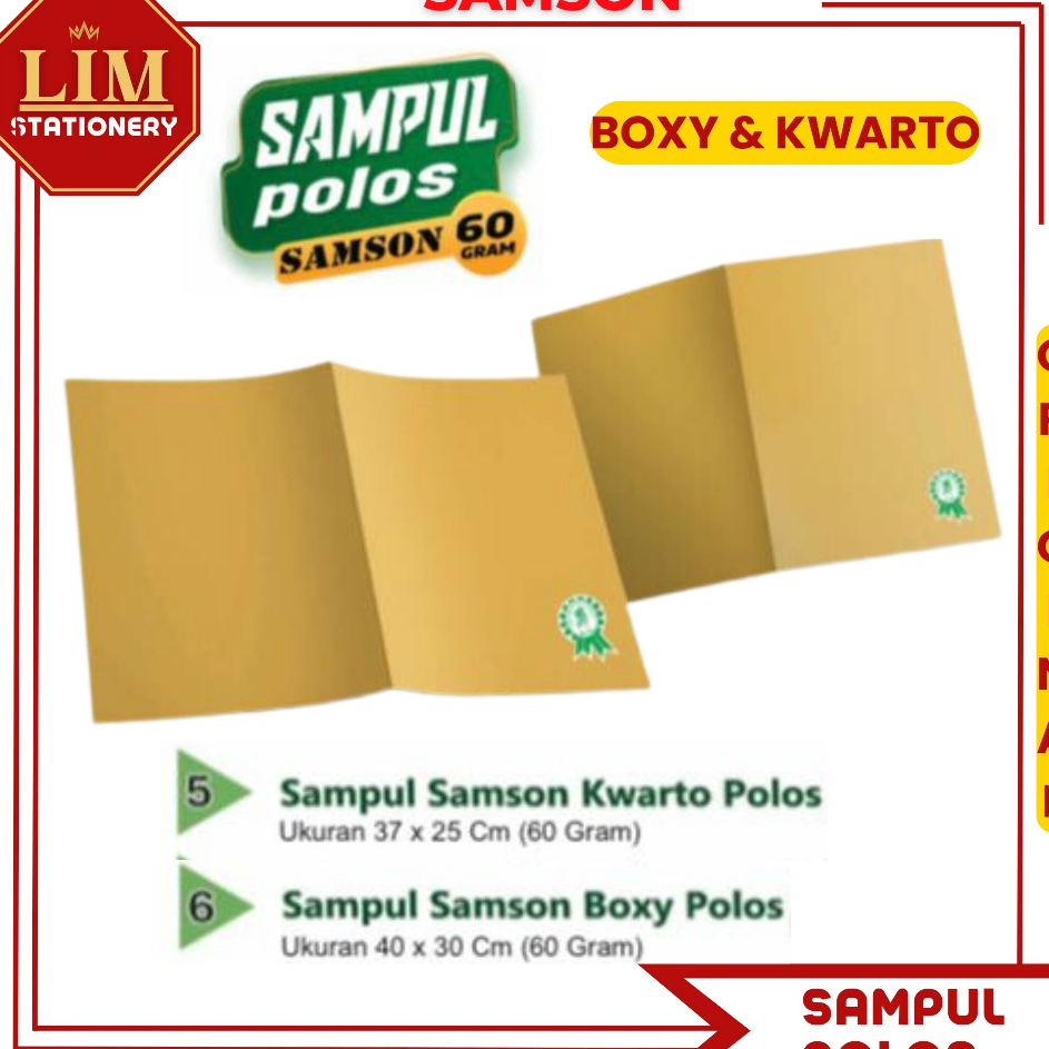 

➢❈ Sampul Buku Polos / Nama / Batik (20Lembar) Boxy - Kwarto