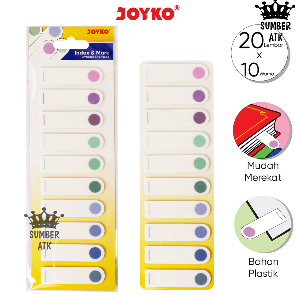 

➥❇❋ Index Mark Penanda Pembatas Joyko IM-64 Plastik