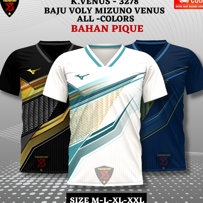 ➵➭✬ BAJU VOLLY KEREN PRIA DAN WANITA MURAH / JERSEY VOLY MIZUNO FULL PRINTING / KAOS VOLI TERBARU / 
