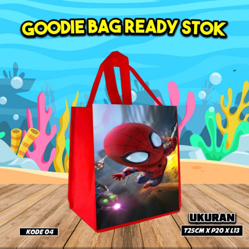 

{LANCAR 10Pcs} Goodie Bag Karakter SPIDERMAN Kode 04 Ready Stok