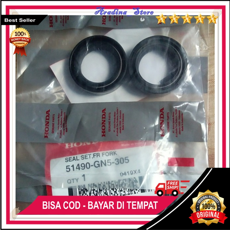 Seal Shock Depan Beat Fi Original Ahm Beat Pop Esp Vario 125 Scoopy Spacy GN5 Aksesoris Sepeda Motor