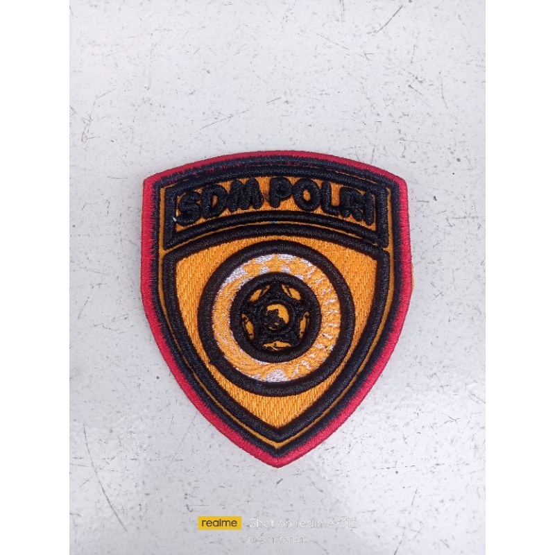 Bordir Bedge SDM Polri Timbul