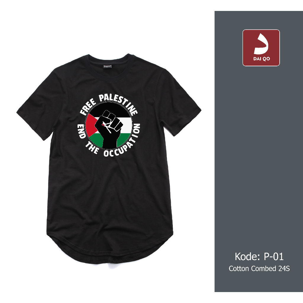 Kaos Dakwah Palestina - Kode P 01 - Couple Keluarga - Kaos Sarimbit - DAIQO