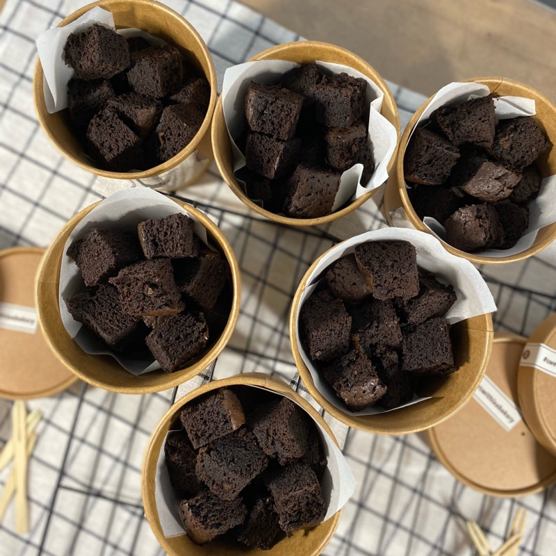 

Fudgy Brownies Bites | Mini Cup Fudgy Brownies by laa.bakery