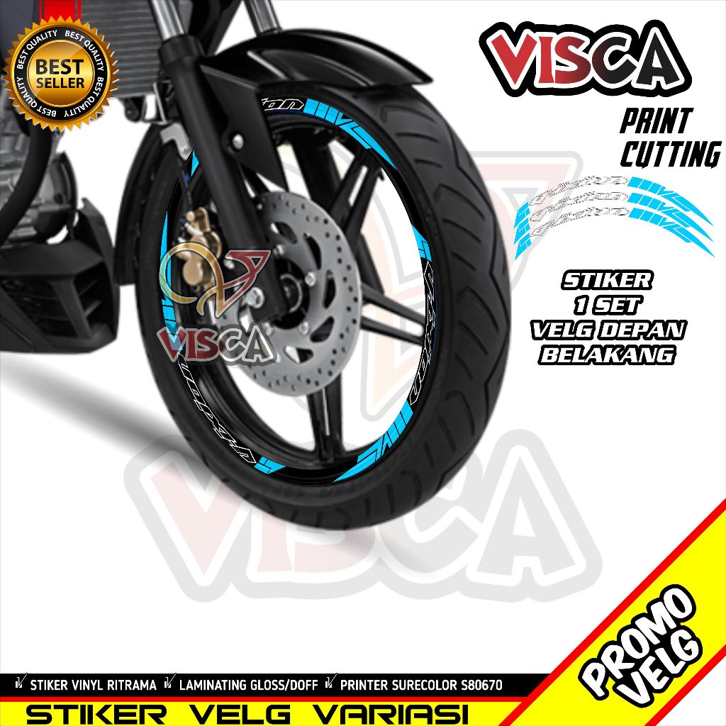 Stiker Velg List Velg Motor Stiker Velg Vixion Variasi Vixion Abstrack